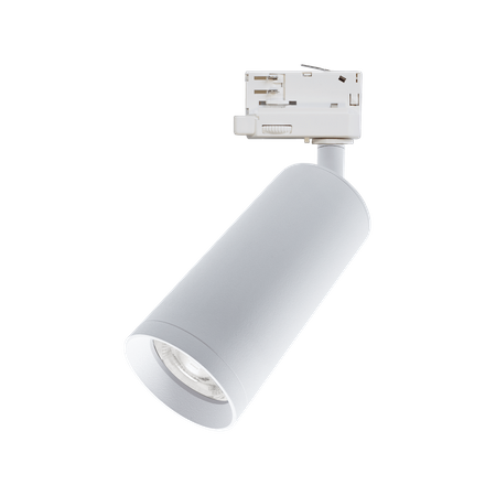 Tuba MICA GU10 Track Light 3-fázové bílé stropní kolejnicové svítidlo Milagro