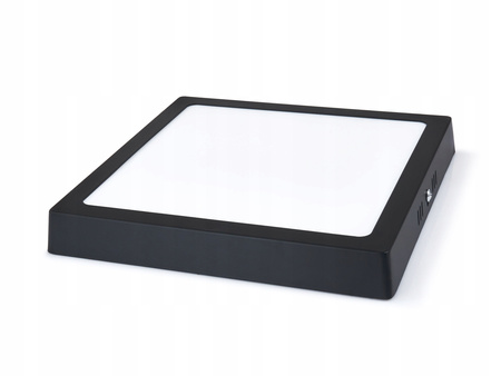 Přisazené stropní svítidlo LED panel 18W 4000K Černý čtverec Proma LVT