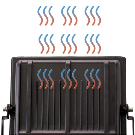 LED Reflektor 100W, 9000lm 6500K IP65 Černá ZUNA2 LUMILED