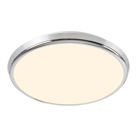 Plafond LED stropní světlo Povrchová montáž 18W 1600lm 3000-6500K CCT RGB Chrome IP44 Moderní Balthasar Rabalux