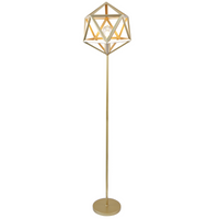 LED stojací lampa 20W zlatá Dánsko Sanico Goldlux