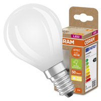 LED žárovka P45 Ball E14 2,5W = 40W 470lm 2700K Warm 300° 188lm/W CLASSIC ENERGETICKÁ ÚSPORNOST Osram