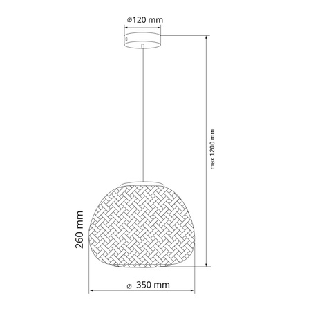 Stropní závěsné svítidlo E27 Beige BAMBOO NATURAL Sanico Goldlux