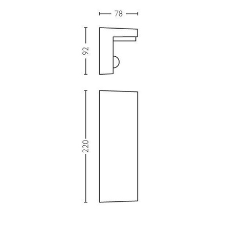 Zahradní LED nástěnné svítidlo BUSTAN 3,8W Pohybové čidlo 2700K teplá bílá IP44 Antracit PHILIPS
