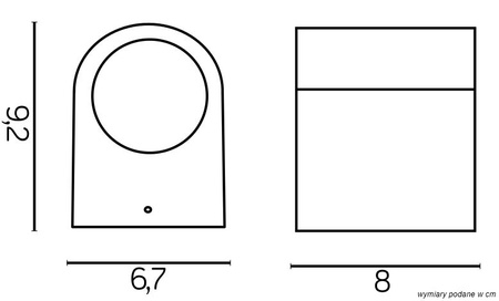 Venkovní zahradní fasádní svítidlo LED Mini 6001 AL GU10 Su-Ma