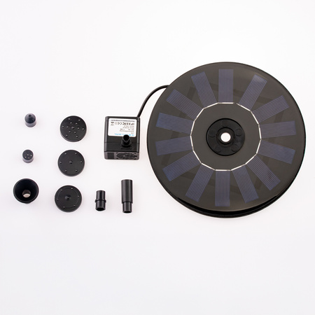 LED HERMES Solární zahradní fontána plovoucí s čerpadlem 180l/h LUMILED