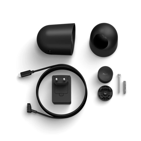 Vnitřní kabelová kamera IP 2K QHD 1440p CMOS Black Zigbee WiFi SMART Security Camera Secure Philips HUE