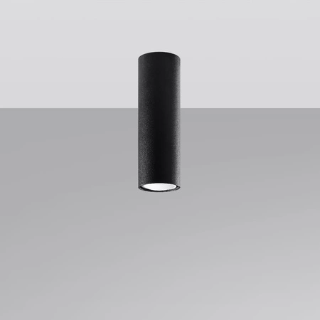 Svítidlo pro povrchovou montáž LAGOS GU10 Halogen Spot Tuba 20cm černá SOLLUX