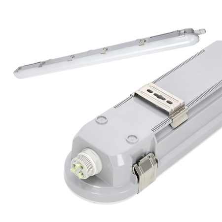 LED 36W 6300lm 4000K neutrální bílá IP66 IK08 šedé Nexforce Kobi lineární svítidlo