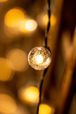 Zahrada SOLÁRNÍ GARLAND DEKORATIVNÍ Světelný řetěz 30 kuliček 2700K heat GOLDLUX (Polux)