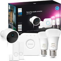 Sada Secure Camera WCA E27 + 2x kontaktní senzor + 2x žárovky Philips Hue E27 White and Color Ambiance