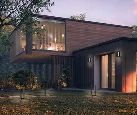 Zahradní lampa Nástěnná lampa SYMMETRY LED 8176 IP54 7W 3000K Grafit Nowodvorski