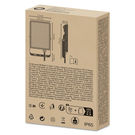 Reflektor LED 20W 6500K 1800lm IP65 Černá LEDVANCE ESSENTIAL