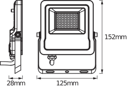 Reflektor LED 20W 1260lm RGB+W IP65 černý Ledvance Smart+ WiFi Flood