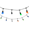 Venkovní zahradní girlanda světelný řetěz PARTY 5.6m 10xE27 barevný RGB 6W GOLDLUX (Polux)