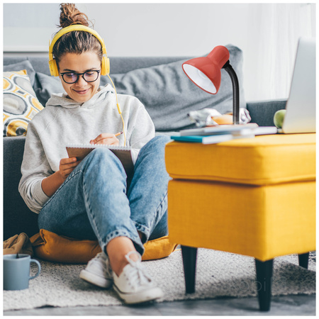 Stolní lampa Stolní svítidlo Nastavitelná E27 Červený úsměv Kobi