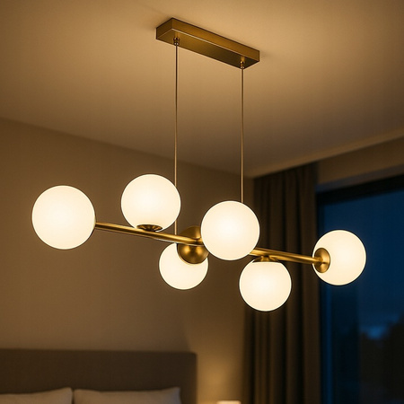 Stropní svítidlo Masterled 6x E27 Gold Bali Pendant Lamp