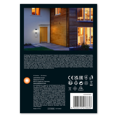 Solární Reflektor LED 2.9W 380lm 3000K se senzorem pohybu a soumraku Endura FLOOD SOLAR LEDVANCE