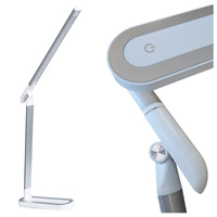 Stolní lampa LED 7W 400lm 4000lm neutrální 120° bílá stříbrná stmívatelná Madera Sanico Goldlux