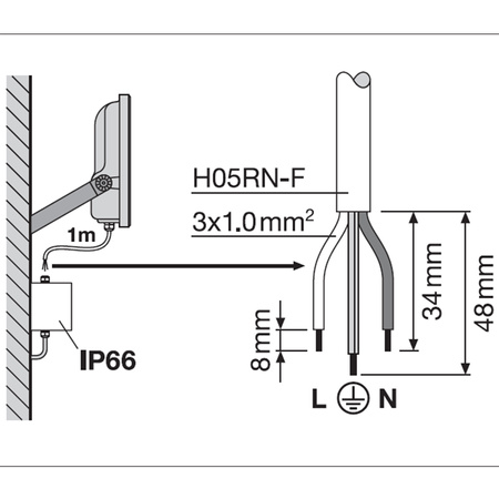 LED reflektor 133W 18600lm 3000K IP66 černý LEDVANCE reflektor