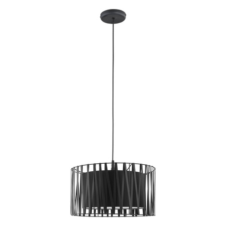 HARMONY BLACK Závěsné stropní svítidlo Stínidlo černé E27 Elegant 1654 TK Lighting