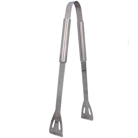 Sada 3x příslušenství ke grilování Špachtle Kleště Vidlička + pouzdro