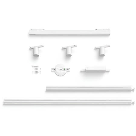 Perifo Lighting Rail Kit 1,5 m + 3x reflektor + LED světlo 44,6 W CCT RGB Philips HUE Bluetooth White