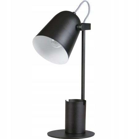 Stolní stolní lampa Školní kancelářská noční lampa Nastavitelná E27 Černá Raibo Kanlux