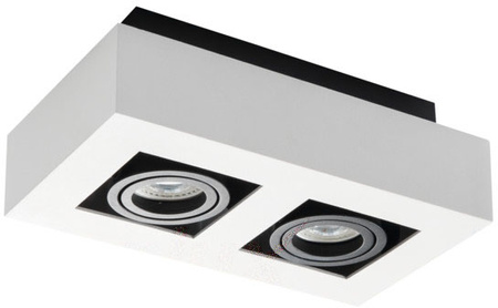 LED GU10 obdélníkové bílé Stobi Kanlux Bodové LED svítidlo pro povrchovou montáž