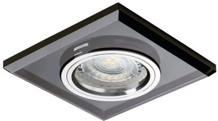 Bodové svítidlo LED GU5.3 Square Black Morta Kanlux pro zápustnou montáž