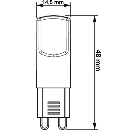 LED žárovka G9 KAPSULE 2W = 25W 220lm 3000K Teplá bílá PHILIPS CorePro