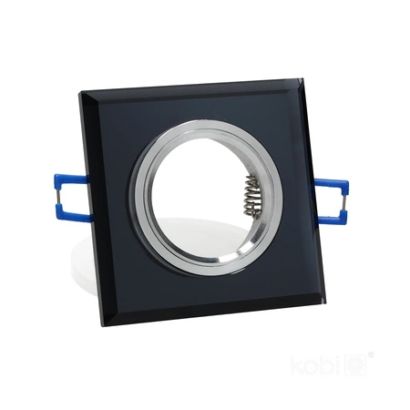 Zápustná montáž GU10 Halogenové zapuštěné bodové pletivo Black Square Kobi