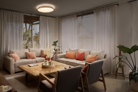 Plafond LED stropní svítidlo 24W 1500lm 3000K teplé stmívatelné hnědé 39cm Orbis Ledvance