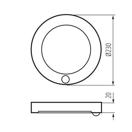 LED svítidlo pro povrchovou montáž 17W 1800lm CCT 120° Kruhová bílá ERGA Kanlux
