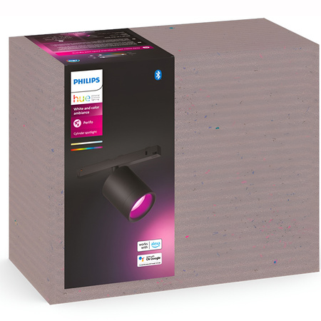 LED reflektor Perifo Black 5,3W CCT RGB Philips HUE Bluetooth