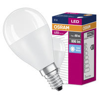 E14 P45 LED žárovka 8W = 60W 806lm 4000K Neutrální bila Hodnota OSRAM