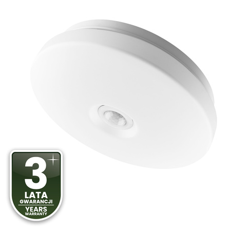 LED Plafond pro povrchovou montáž 18W NOTUS 2 Round Motion Sensor IP44 33 cm LUMILED