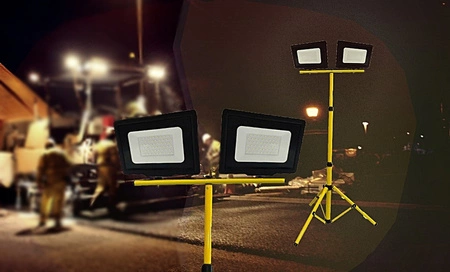 KOBI Reflektor LED 2x50W 4000lm 6000K IP65 na stativu GOLDLUX (Polux)