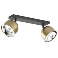ALTEA BLACK/GOLD Bodový reflektor černá/zlatá Moderní stropní svítidlo 2xES111 GU10 3425 TK Lighting