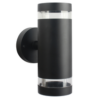 Nástěnná lampa Venkovní fasádní lampa 12W GU10 černá IP54 Rino Sanico Goldlux