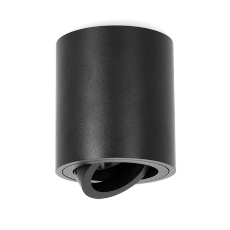 Halogenová bodová zářivka GU10 kulatá černá OH36 Kobi pro povrchovou montáž