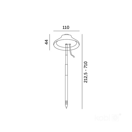 LED světlo pro podporu růstu rostlin 5W 220lm 3000K teplá bílá 110° bílá baterie Verdi Kobi