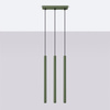 Stropní závěsné svítidlo Tuba Spot 3x G9 Olive Pastelo Ocean Green SL.1520 Sollux