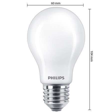 LED žárovka E27 A60 8.5W = 75W 1055lm 2700K Teplá bílá 300° PHILIPS