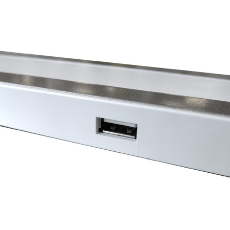 Stolní lampa LED 7W 400lm 4000lm neutrální 120° bílá stříbrná stmívatelná Madera Sanico Goldlux