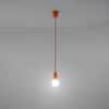 DIEGO E27 LED závěsné stropní svítidlo oranžové SOLLUX