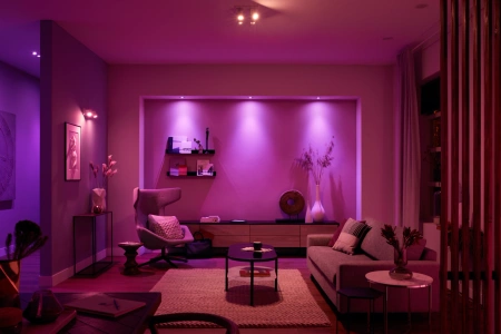 Bílá a barevná ambientní lampa Philips HUE Argenta 4x4,2W Bluetooth Zigbee