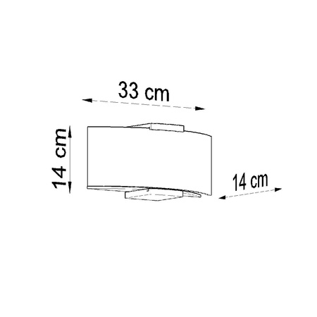 Nástěnné svítidlo EMILIO 2xE14 Moderní bílá a dřevo SOLLUX