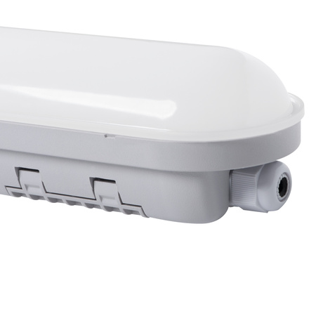 LED hermetické svítidlo 50W 5250lm 4000K Neutrální 135° IP65 IK08 Obdélníkové svítidlo pro povrchovou montáž Šedá MAH-LED Kanlux