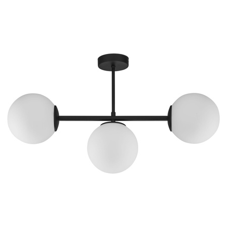 Stropní svítidlo CELESTE Skleněné stínidlo černobílé moderní 3xE27 6217 TK Lighting